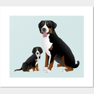 Greater swiss mountain dog Posters and Art